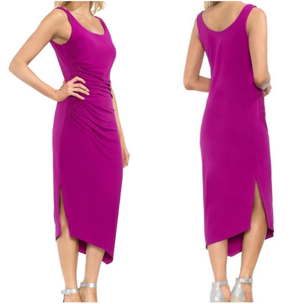 Vince Camuto Purple Midi Dress